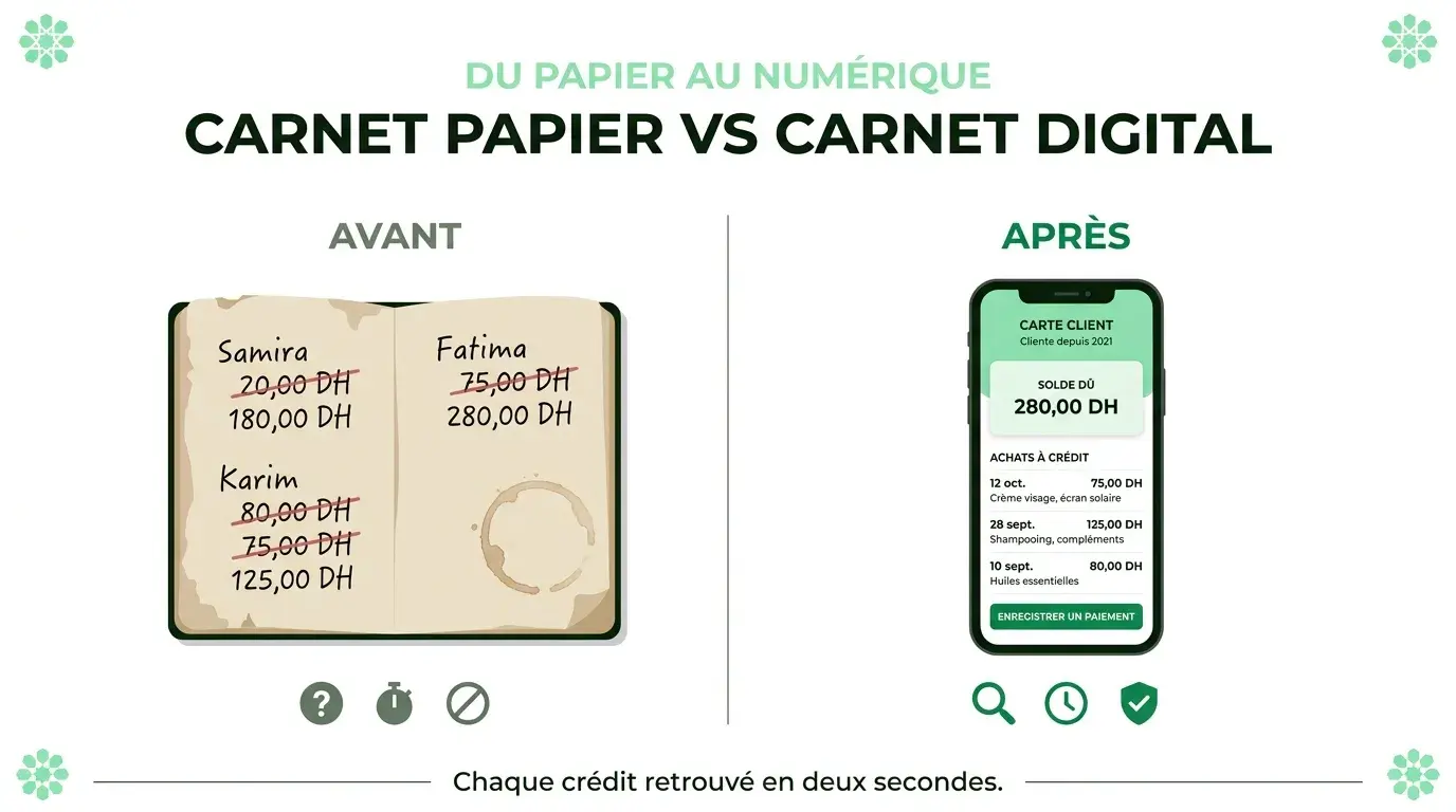Carnet papier vs carnet client digital