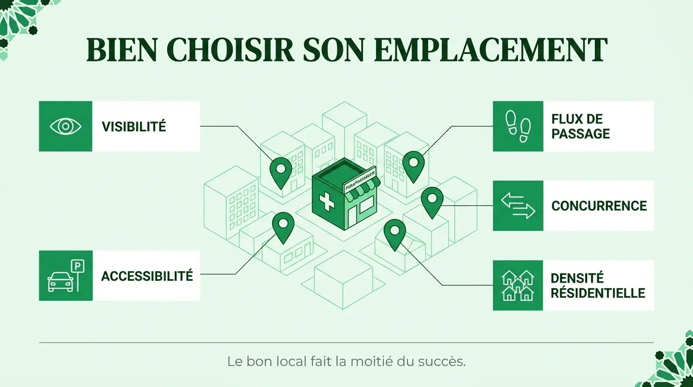 Les critères pour choisir l'emplacement d'une parapharmacie au Maroc