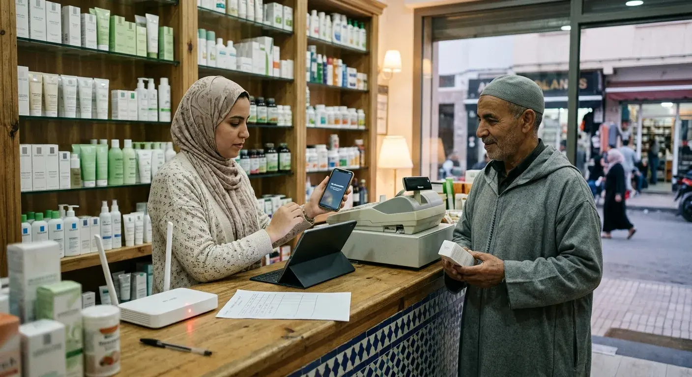 Coupure internet en parapharmacie : le plan B